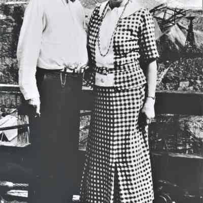 Key and Mimosa Pittman at Black Canyon, 1932