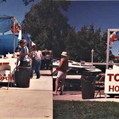 Boulder Dam Hotel concession booth in Bicentennial park for hydroplane races, September 24, 1988