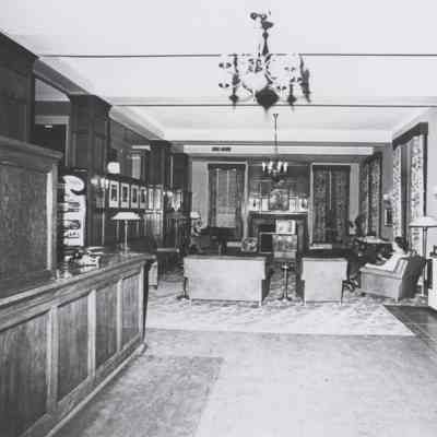 Boulder Dam Hotel Lobby, 1963 (Robert and Lois Beaugureau photo)
