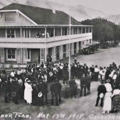 Goodsprings, NV. "Raising Honor Flag, May 13, 1918