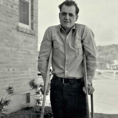 Boulder City hospital: Six Companies hospital patient, c. 1932-1933.