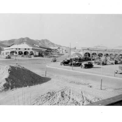 Boulder City roads & Streets: intersection of New Mexico center; NV. Hwy; Birch St. right; & Cherry St.