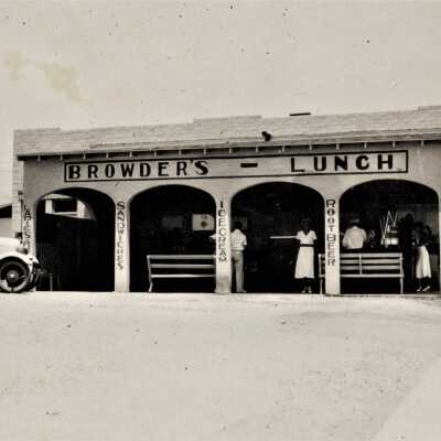 0002:0727: Boulder City restaurants, cafes, coffeehouses: Browder's Lunch, 1932-1933