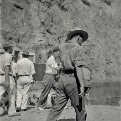 Hoover Dam: Workmen: Accident victim, c.1932-1934