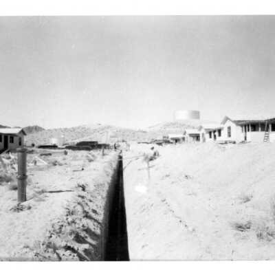 Boulder City trench for sewer line along Ash St. 1931