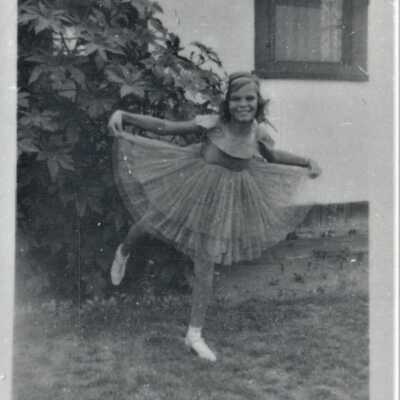 Marjorie Buck at 631 avenue I, c. 1933-1935