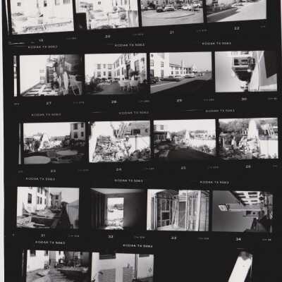 Boulder Dam Hotel April 1986 pool and Jacuzzi: construction, west side of hotel and gift shop construction-neg. 0436-0456