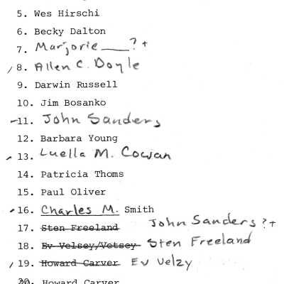 0001:0044: Boulder Dam Hotel- Bureau of Reclamation personnel posed in the East Terrace of Boulder Dam Hotel 1967