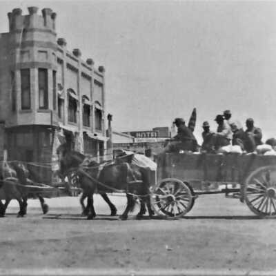 Three Kids Mine 1st load of Manganese Ore delivered to Las Vegas, 1917