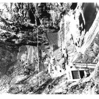 Hoover Dam construction: Black Canyon damsite