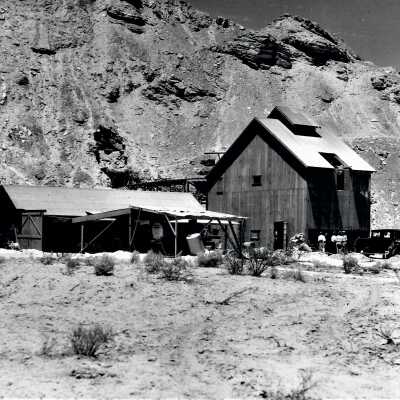 St. Thomas, NV. 1920 Salt Mine in Moapa Valley within proposed Black Canyon reservoir site June. 23, 1929 Hoover Dam
