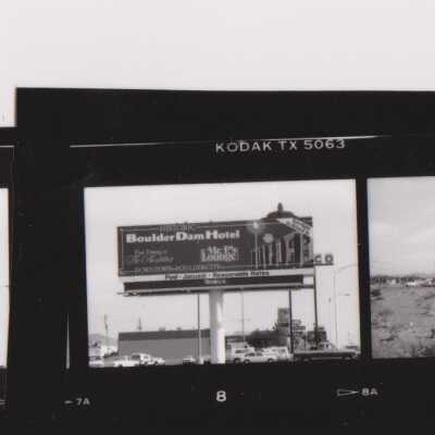 Boulder Dam Hotel - billboard in Henderson, NV 1986