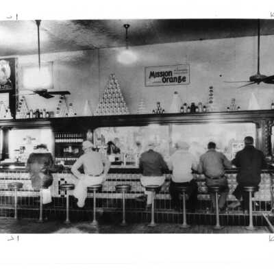 Soda Fountain & Lunch Counter of Six Co.'s Recreation Hall