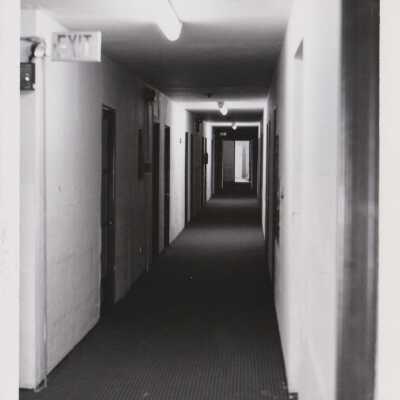 Boulder Dam Hotel renovations 1980, first floor hallway