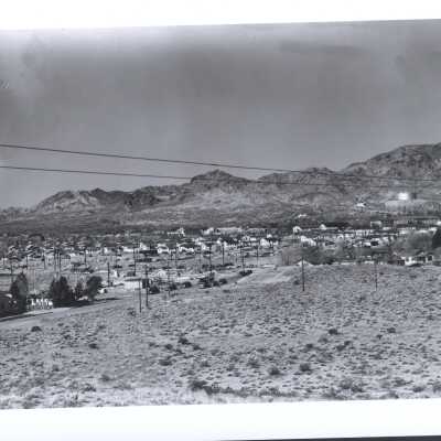 Boulder Dam Hotel in the middle distance