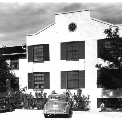 Boulder Dam Hotel Southwest gable April 22, 1942