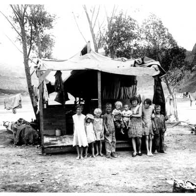 Ragtown family children, August 13, 1931