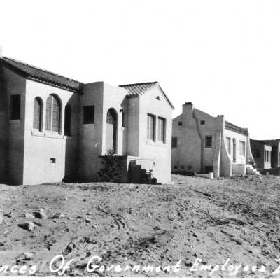 Boulder City housing: U.S. Bureau of Reclamation: Park St. view east, 1931-1932