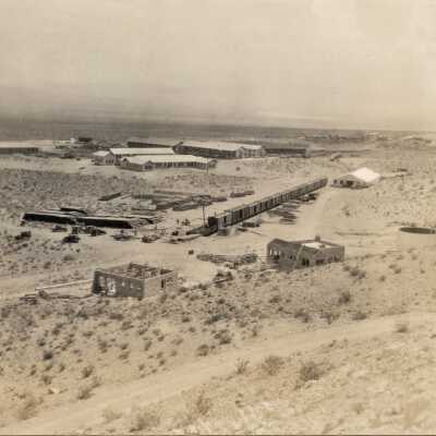 Boulder City panorama view southwest toward Eldorado Valley