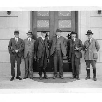 Boulder City U.S. Bureau of Reclamation personnel of the administration building 1932-1934