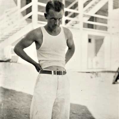 Boulder City hospital: Six Companies hospital male staff, c. 1932-1933.