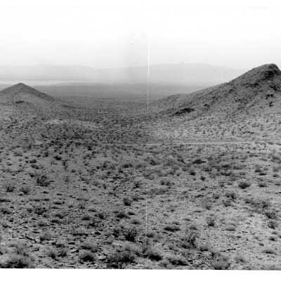 U.S. 93-95 aka Boulder Hwy/NV. Hwy just east of Railroad Pass; view southwest toward Eldorado Valley 1920-1931