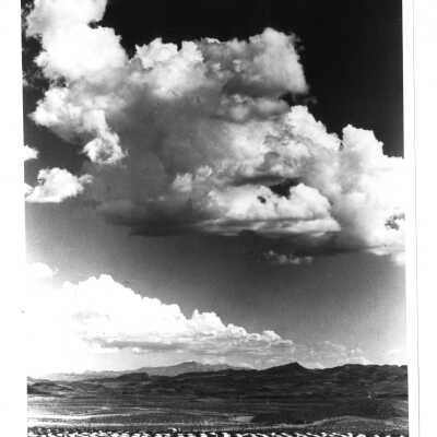 Desert clouds over Boulder City 1932-1935