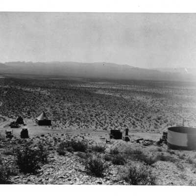 Boulder City town site, Colorado St. in foreground March 1931