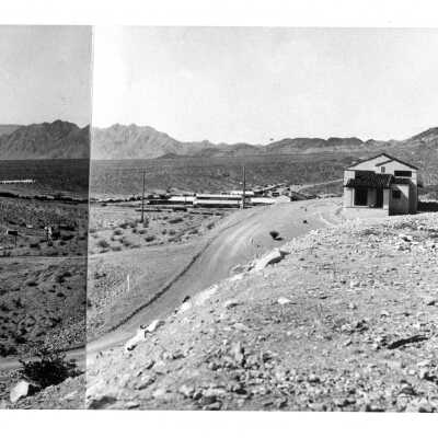 Boulder City panorama 1932 panel 1 of 6