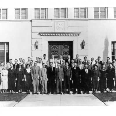 U.S. Bureau of Reclamation personnel at the administration building 1934