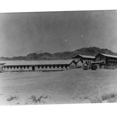 Boulder City Anderson Brothers mess hall, with dormitories in the background