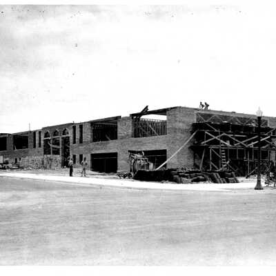 Boulder City Schools: Boulder City School under construction, Aug. 1, 1932