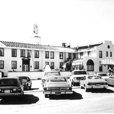 Boulder Dam Hotel July 1983 storm damage repairs