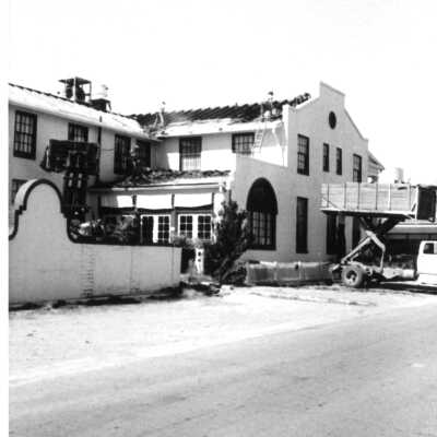 Boulder Dam Hotel July 1983 storm damage repairs