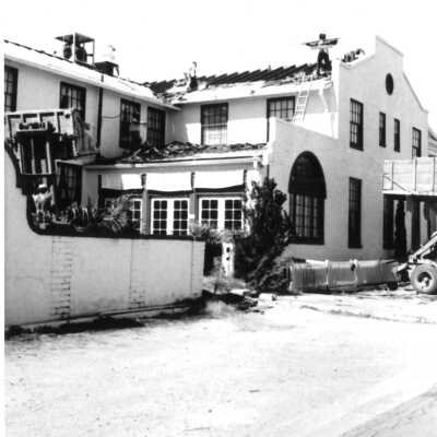 Boulder Dam Hotel July 1983 storm damage repairs