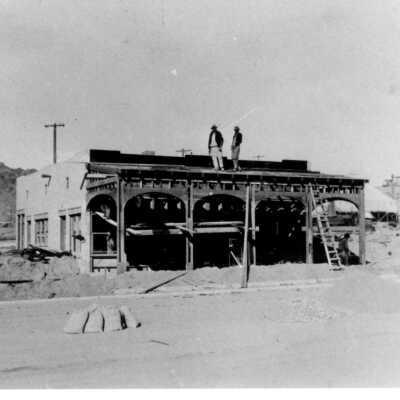 Boulder City restaurants "Ida M. Browder's café under construction, Dec. 1, 1931"
