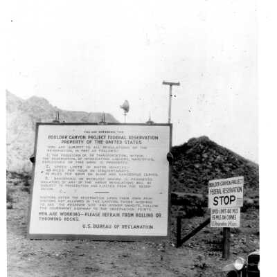 Boulder City law enforcement reservation gate: rules & regulations, Dec. 1, 1931