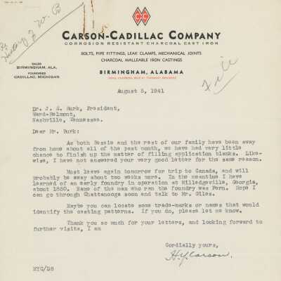 J.E. Burk Letters, 1941