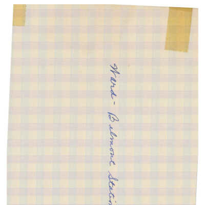 Ward Belmont Stationary - purple and blue plaid