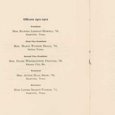 officers 1911-1912 and Executive Committee: Page 3