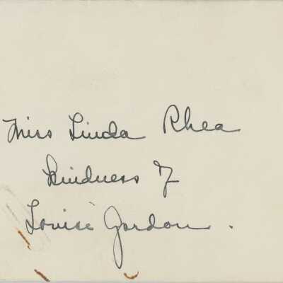 Jeanette Warner Letter