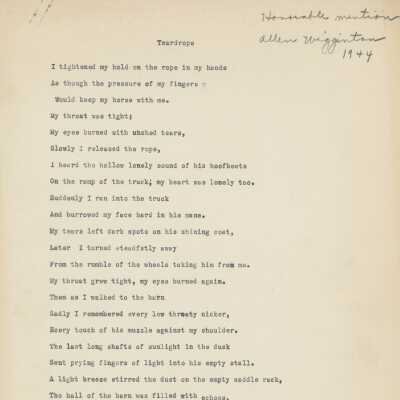 Allen Wigginton Essay, 1944