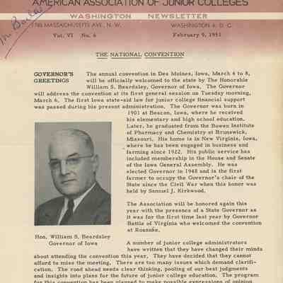 American Association of Junior Colleges Booklet, February 1951