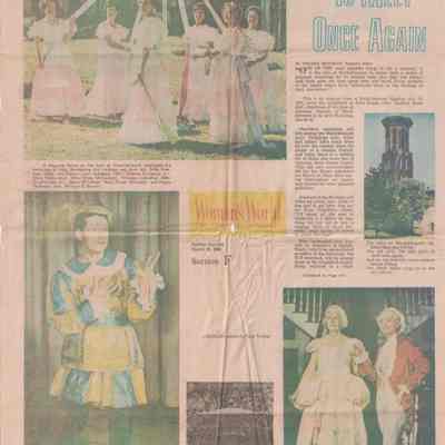 W-B Girls To Meet Once Again Newspaper Article (1968)