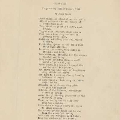Class Poem, 1944