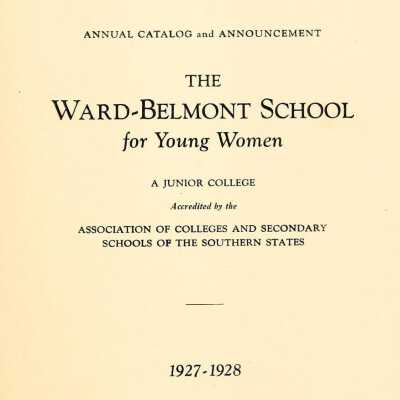 W-B Annual Catalog, 1927-1928