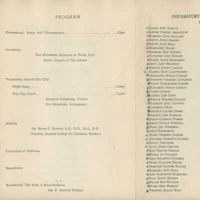 W-B Commencement Program, 1947