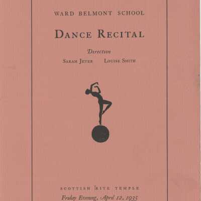Ward-Belmont 1935 Dance Recital Program