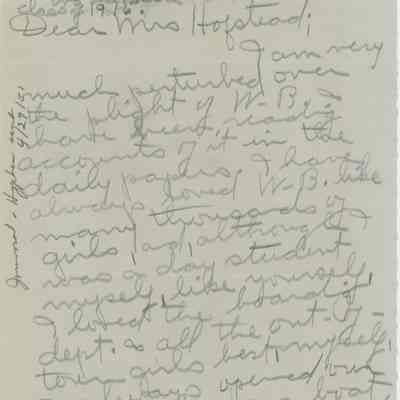 Letter to Mrs. Hofstead from Eva '16