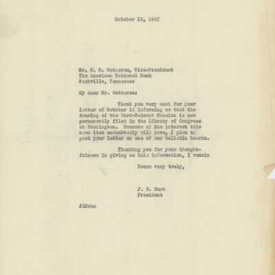 J. E. Burk Letters, 1942
